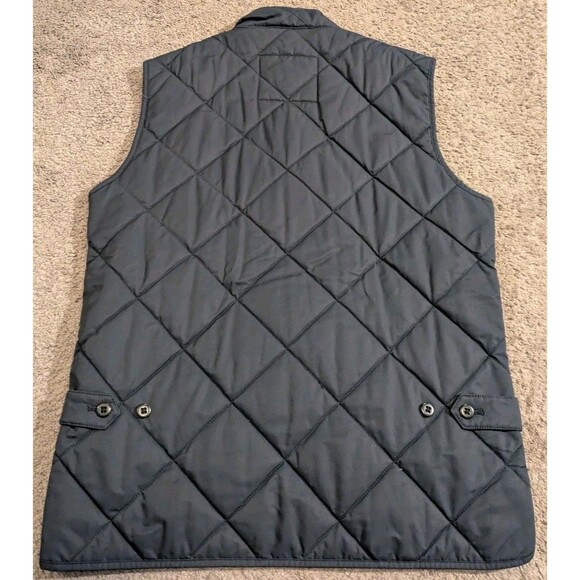 J.Crew Primaloft Sussex Quilted Full Zip Vest Blue Men's Small - Picture 2 of 6